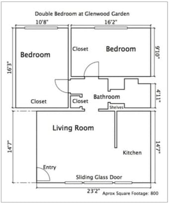 Private Room in a 2B1B Apartment in Mountain View at $1100 per month! 2