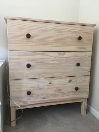 Wood stain, white and red oak 2