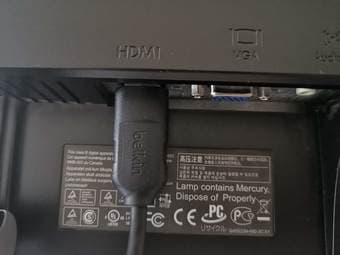 Monitor 23" hp pavillion w2338h with HDMI, VGA ports 2