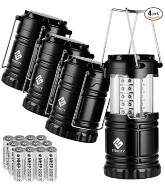 Etekcity Lantern Camping Lantern Battery Powered  4 pack 1