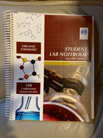 Organic Chemistry Student Lab Notebook 1