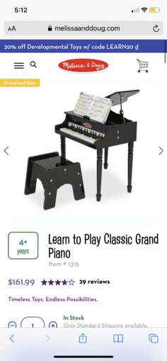 Melissa and Doug Baby Grand Piano 2
