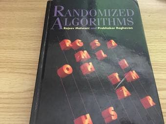 book for sale: Randomized Algorithms 1