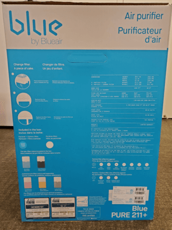 LIKE NEW, $100 off: Blueair 211+ HEPA/carbon air purifier (orig. $300) 2