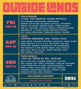 OutsideLands Saturday Tickets 1