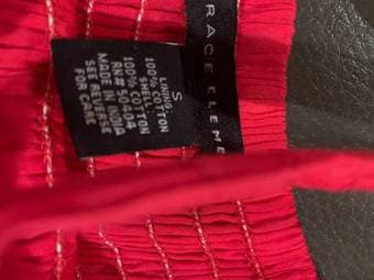 Cotton dresses - dark pink and white 1