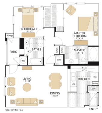 Pet friendly - 2 Bedroom/2 Bathroom Apartment in Redwood City 1