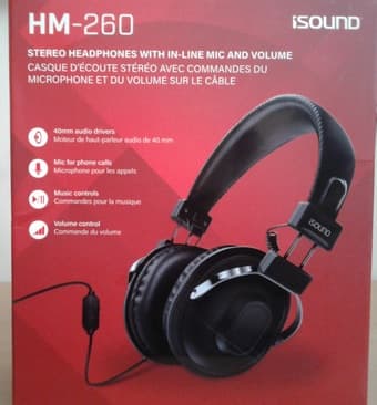 iSound HM-260 Dynamic Stereo Headphones with in-line Mic and Volume 1
