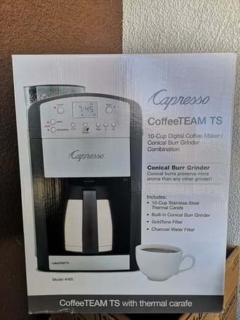 Capresso Coffee Team TS: Coffee Machine + Built-in bean grinder 1