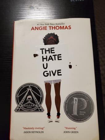 The Hate U Give by Angie Thomas, used, good condition 1