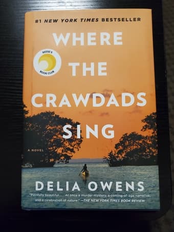 Where the Crawdads Sing by Delia Owens, used, hardback, like new 1