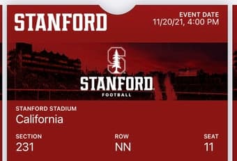 Stanford vs. Cal Tickets 1
