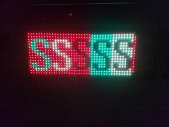 LED sign 3-Color RYG, 15"x40" IR Programmable Scrolling Message Board 3