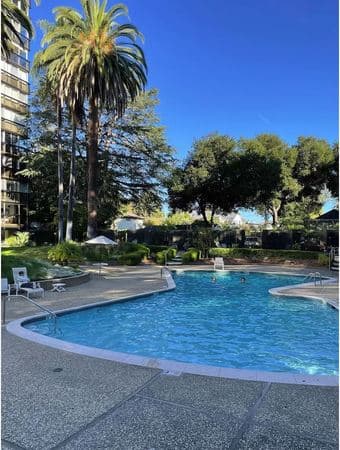 Luxury condo master suite for leasing, by campus 1