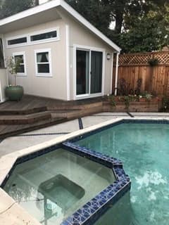 Adorable separate furnished pool house studio w full bath 1