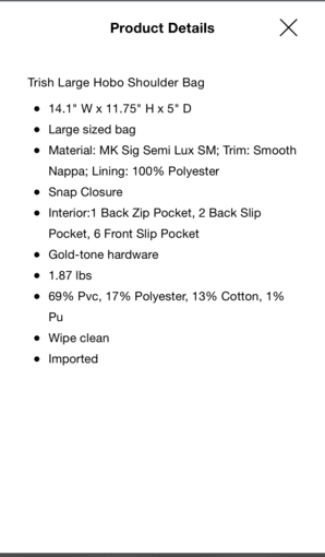 Trish Signature Large Hobo Shoulder Bag 2