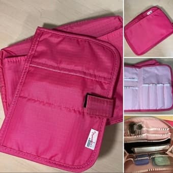 Nomadic travel makeup bag and tools 1