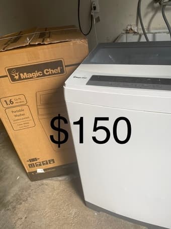 Portable washer 1.6cu.ft.——$150 1