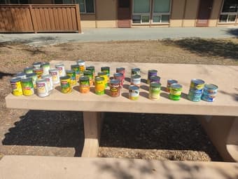 Curb alert: free canned food 1