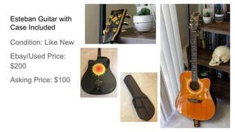 Esteban Guitar with Case Included 1