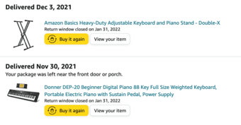 Donner DEP-20 Digital Piano Weighted 88 Keys with stand 1