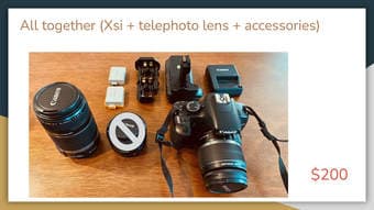 Canon Rebel Xsi (T1i) + 18-55mm IS lens 3