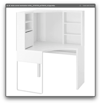 Free - IKEA Corner Desk (White) 1