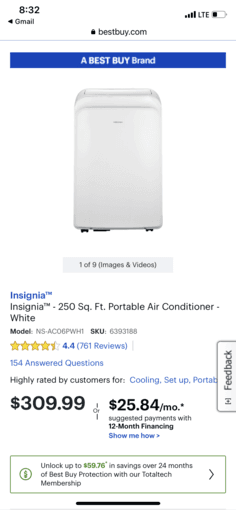 Portable AC unit for sale!! 3