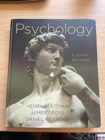 Psychology 8th Edition- Gleitman, Gross, & Reisberg 1