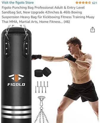 NEW Everlast Boxing Heavy Bag Stand+pre-filled punching bag/heavy bag 1