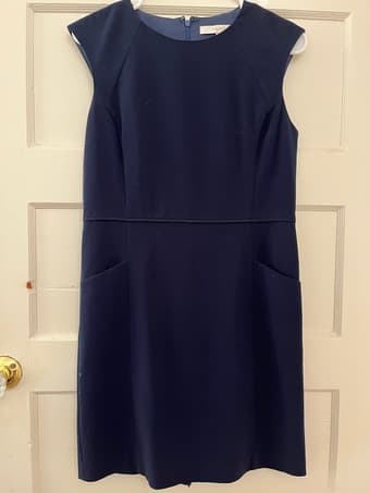 LIKE NEW Navy blue dress with pockets 1