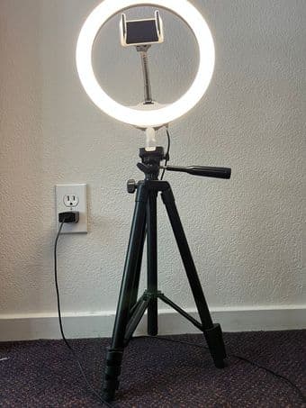 UBeesize 10.2" Selfie Ring Light with 50" Extendable Tripod Stand & Fl 1