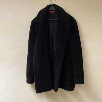 Barena Men’s Double-breasted Peacoat, Faux Shearling, Size US M/L, EUR 2