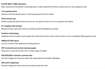 Acer - 27" IPS LED FHD FreeSync Monitor (HDMI, VGA) - Black 4