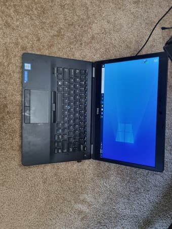 Dell latitude e7470 core i7 6600u CPU @ 2.6ghz 1