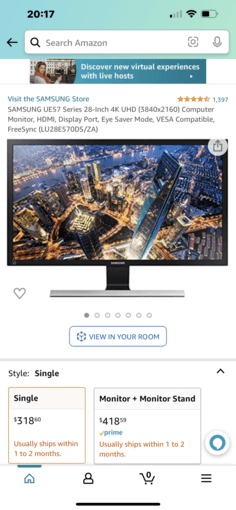 SAMSUNG UE57 Series 28-Inch 4K UHD (3840x2160) Computer Monitor 2