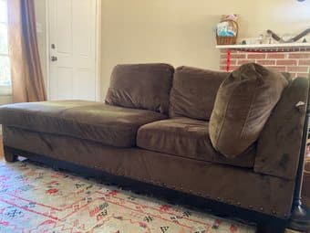 FREE ** Super comfy great velour couch ** 2