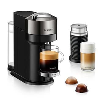 Nespresso Vertuo Next Premium Black Chrome & Milk Steamer 1