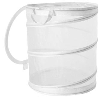 Collapsible cylindrical clothes hamper 1