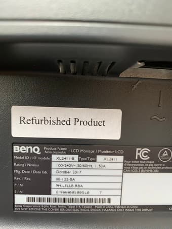 Gently Used 24" 1080p 144hz BenQ Monitor 3