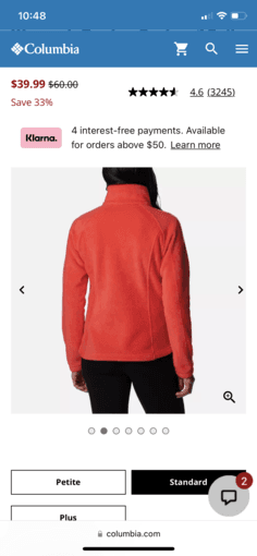 Columbia Yellow fleece jacket Small 3