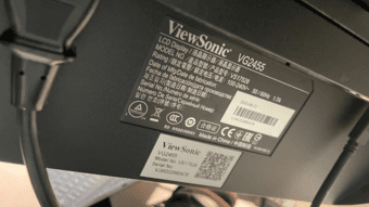 ViewSonic VG2455 24 Inch IPS 1080p Monitor with USB-C HDMI DP & VGA 3