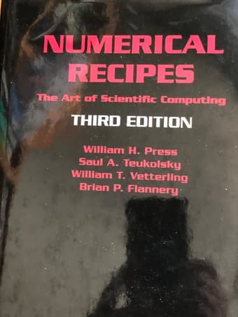 Numerical Recipes (3rd Edition) 1