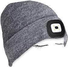 Brand new beanie with integrated headlamp 2