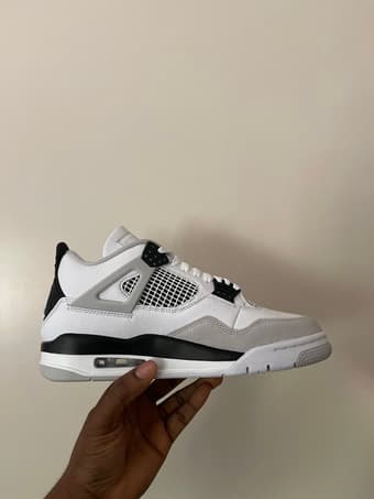 Jordan 4 Military Black Sizes 5Y-7Y 1