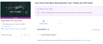 Roger Waters on Chase Center Sept 24th 1