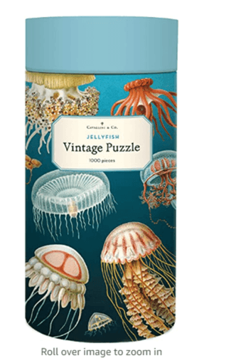 Cavallini Papers & Co. Jelly Fish 1,000 Piece Puzzle, Multi 1