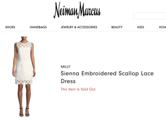 Designer Lace Milly Sienna Dress Size 6, Tags on 2