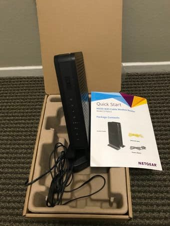 Netgear C3700-100NAR C3700-NAR DOCSIS 3.0 WiFi Cable Modem Router 1