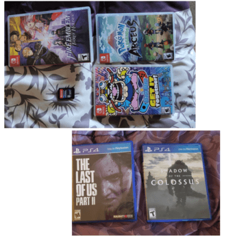 nintendo switch + ps4 games, board game, mechanical keyboard 2